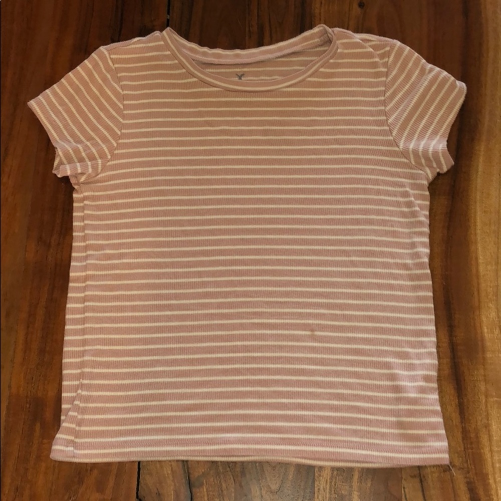 soft & sexy pink striped t shirt